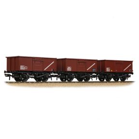 Bachmann 37-238A OO Gauge Triple Pack BR 16 Ton Steel Mineral Top Flap Doors BR Bauxite B569425, B554737, B577548